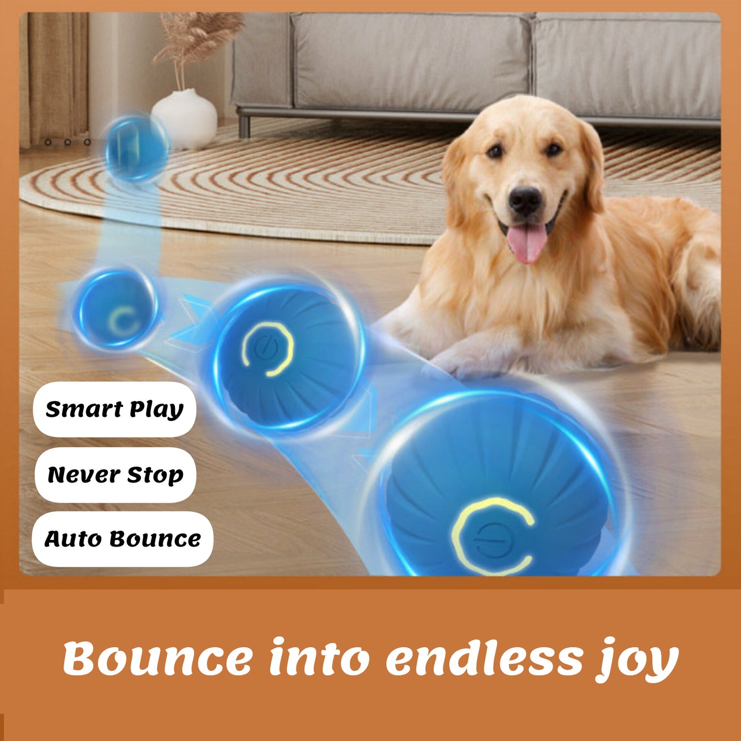 AutoBounce Pet Play Ball