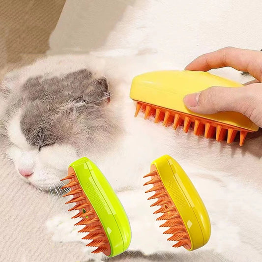 Pet hair spray and comb