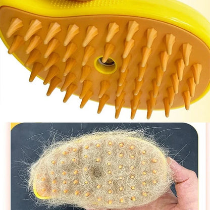 Pet hair spray and comb